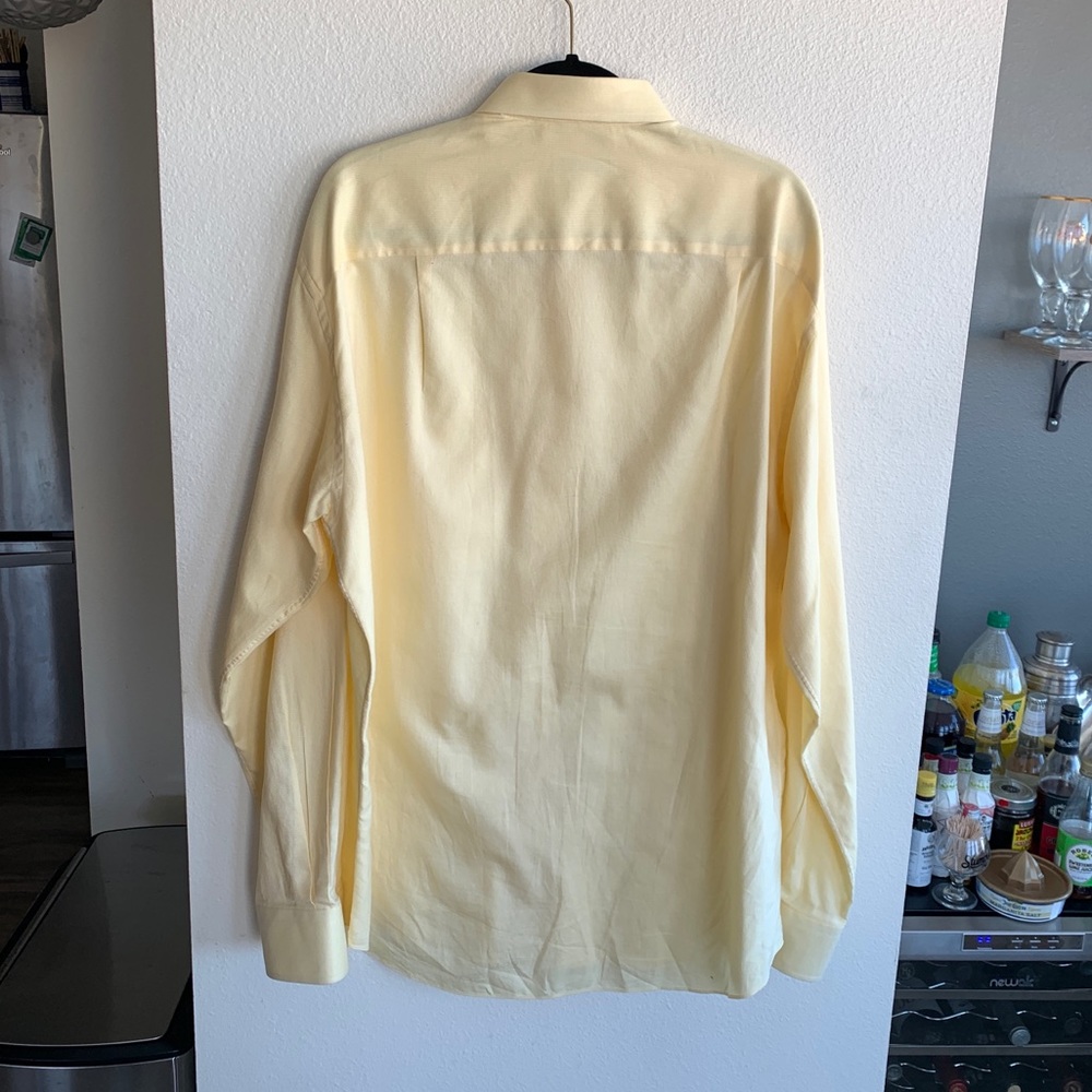 17/38 Ermenegildo Zegna Su Misura Yellow Shirt - Picture 6 of 6
